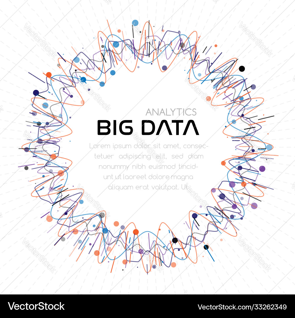 Data Analytics Abstract Background Vector Image