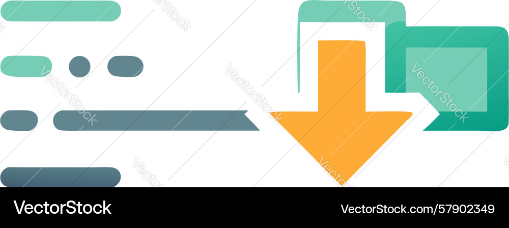 Fast data entry swift input process icon design vector image