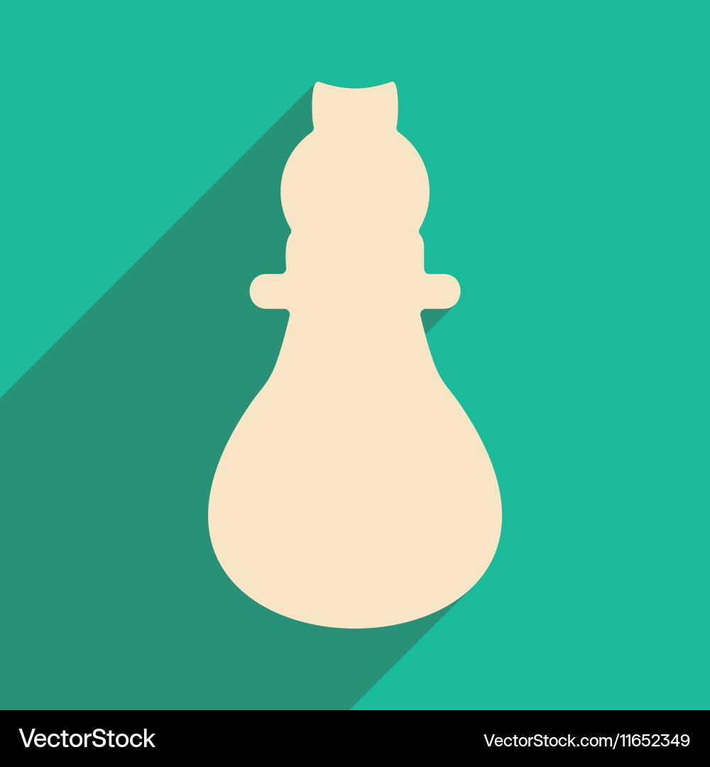 Flat with shadow icon and mobile application vector image
