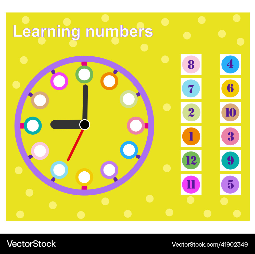 I can count learning numbers math game for kids Vector Image