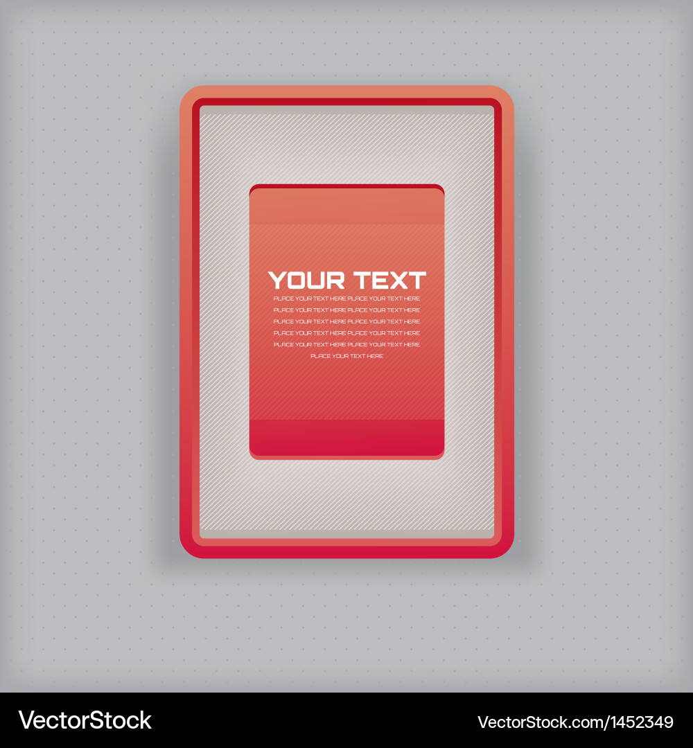 Minimalist Red Picture Frame Vector Image