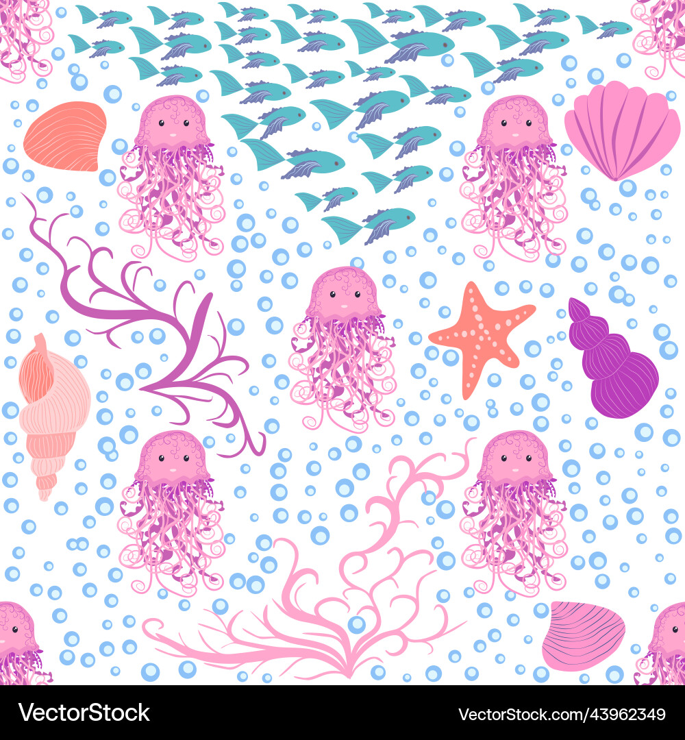 Seamless pattern with detailed transparent Seamless pattern with detailed transparent vector image