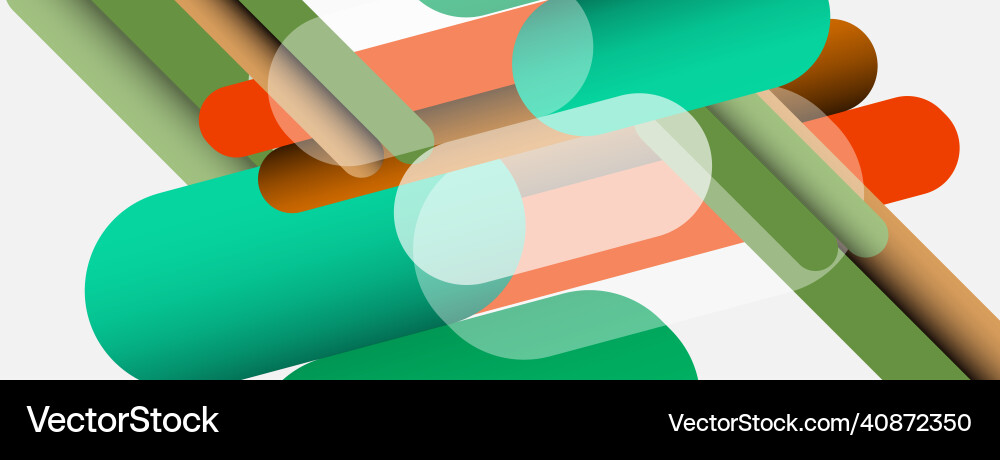 Abstract background round shapes lines Vector Image
