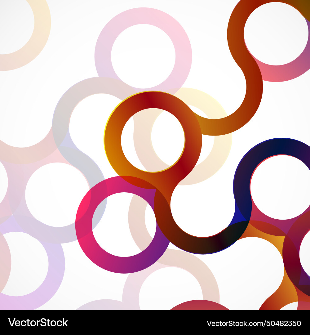 Abstract background with colorful circles vector image