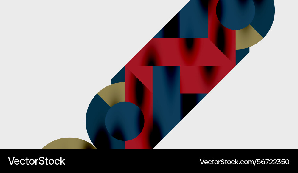 Abstract geometric composition overlapping shapes Abstract geometric composition overlapping shapes vector image