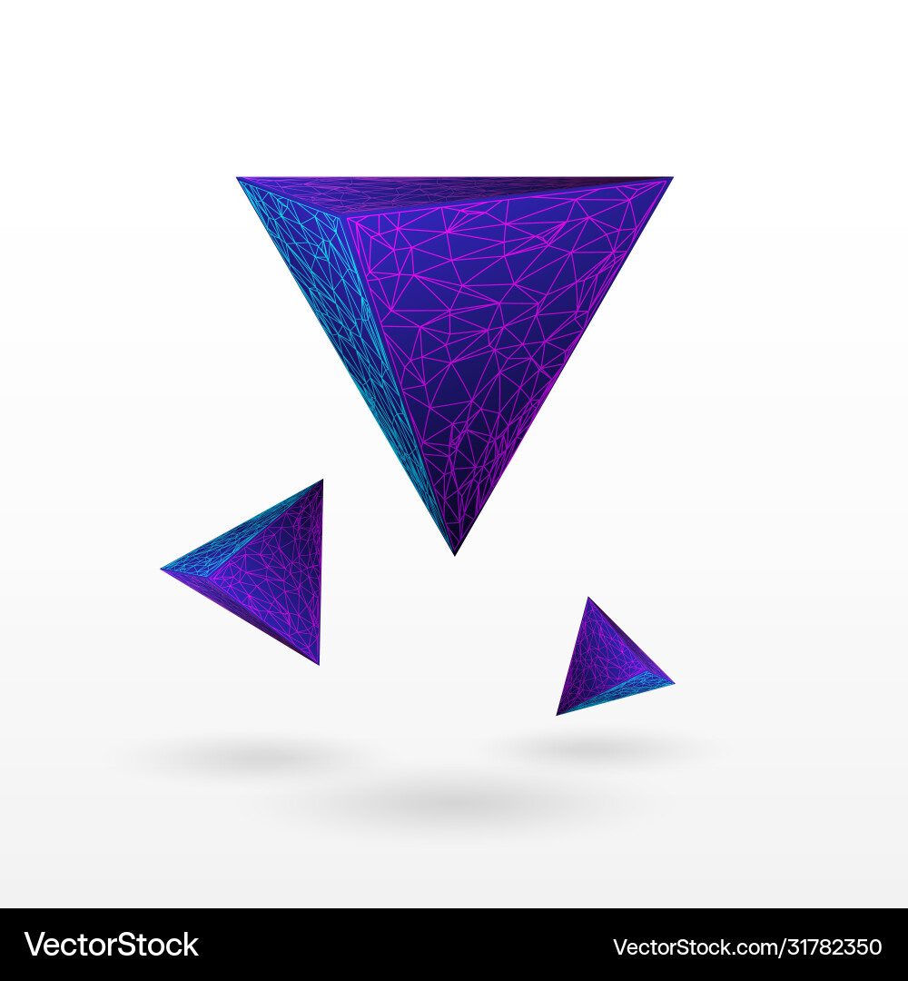 Abstract triangular figures Vector Image