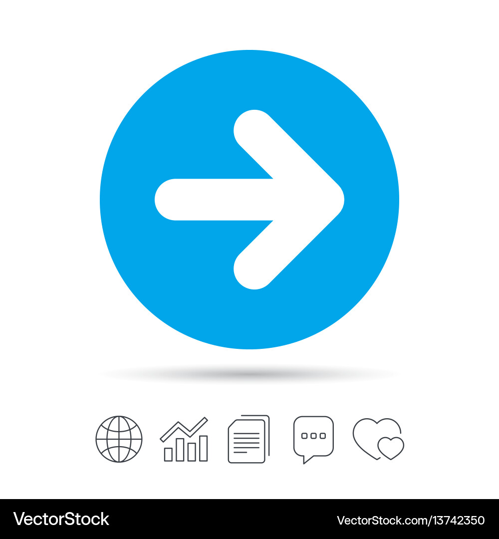 Arrow Navigation Button Icon vector image