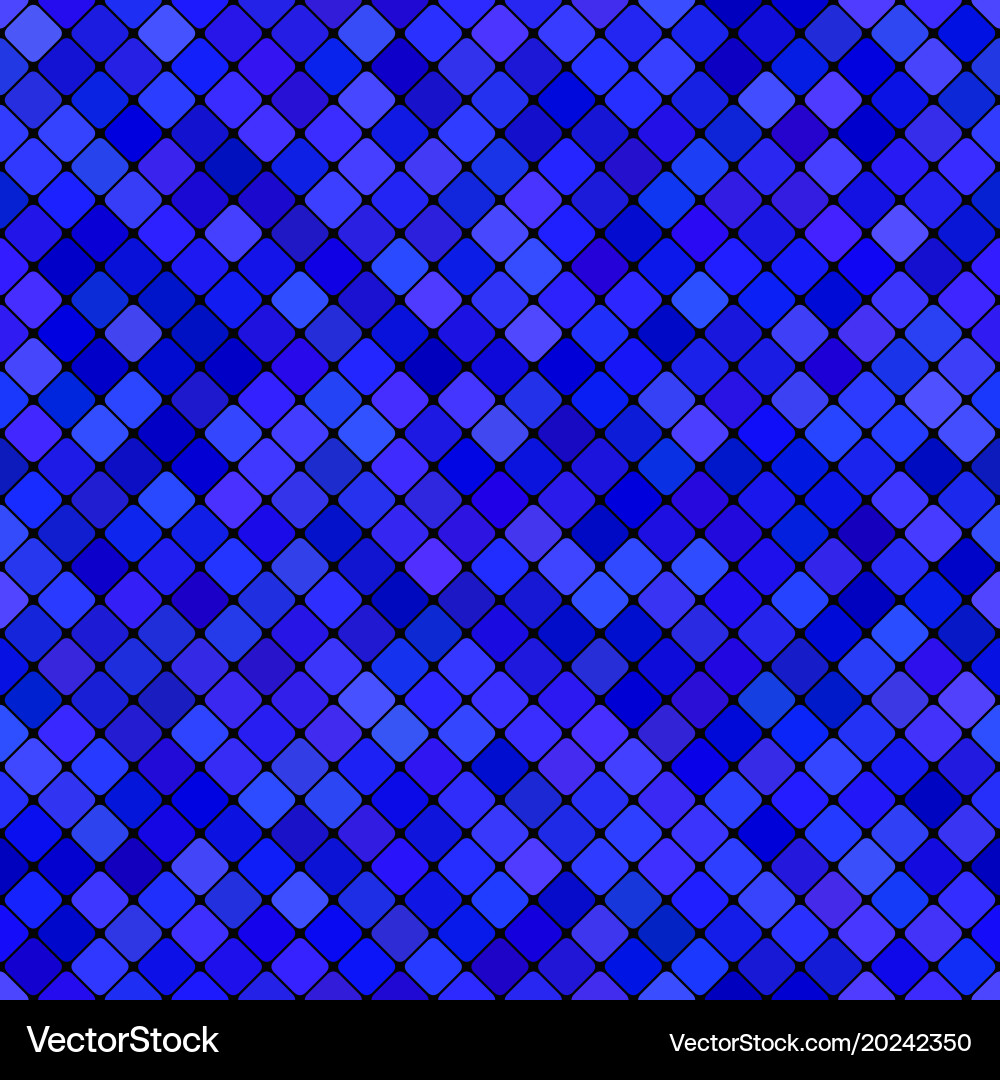 Blue abstract diagonal square pattern background Vector Image