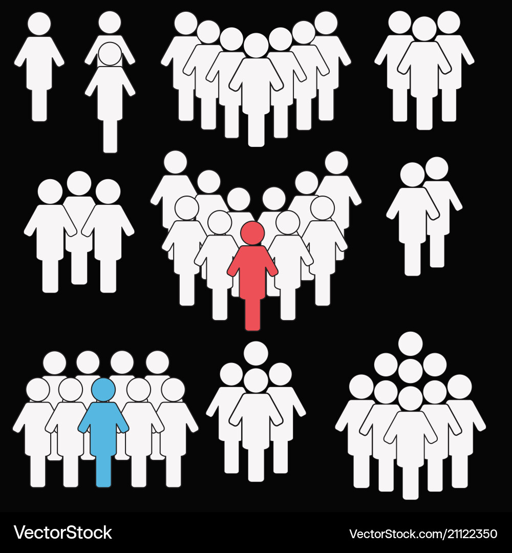 Business Team Icons Vector Image