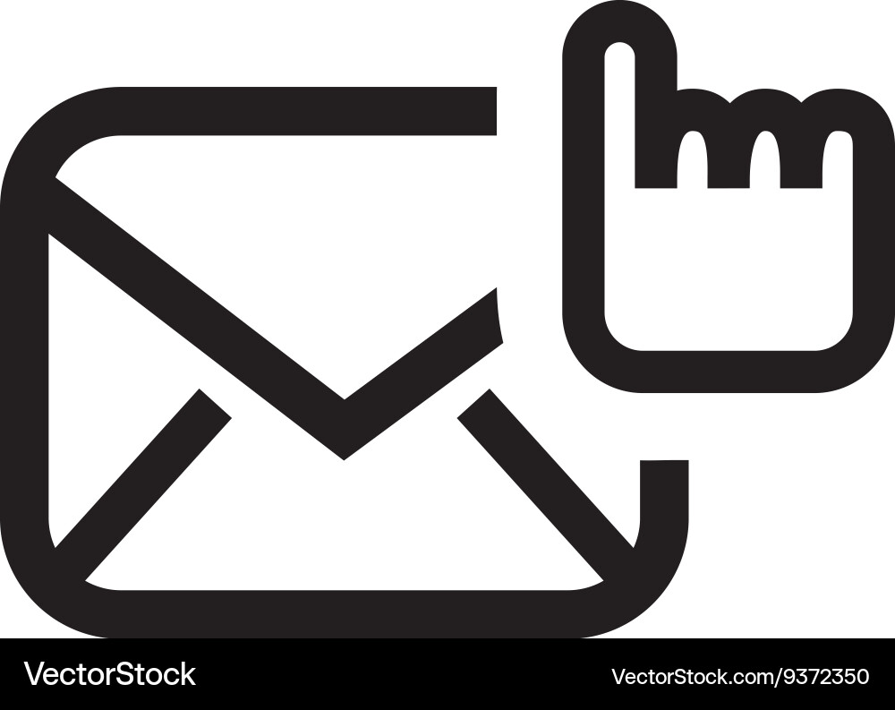Selection email setup isolated icon design Vector Image