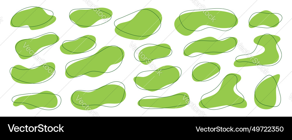 Set of organic blob or irregular abstract shapes Set of organic blob or irregular abstract shapes vector image