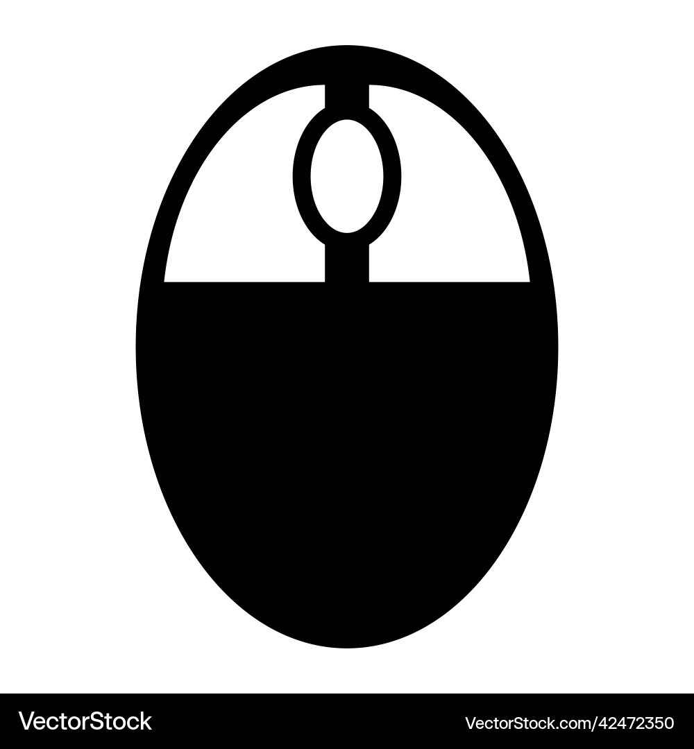 Simple mouse icon about computers vector image