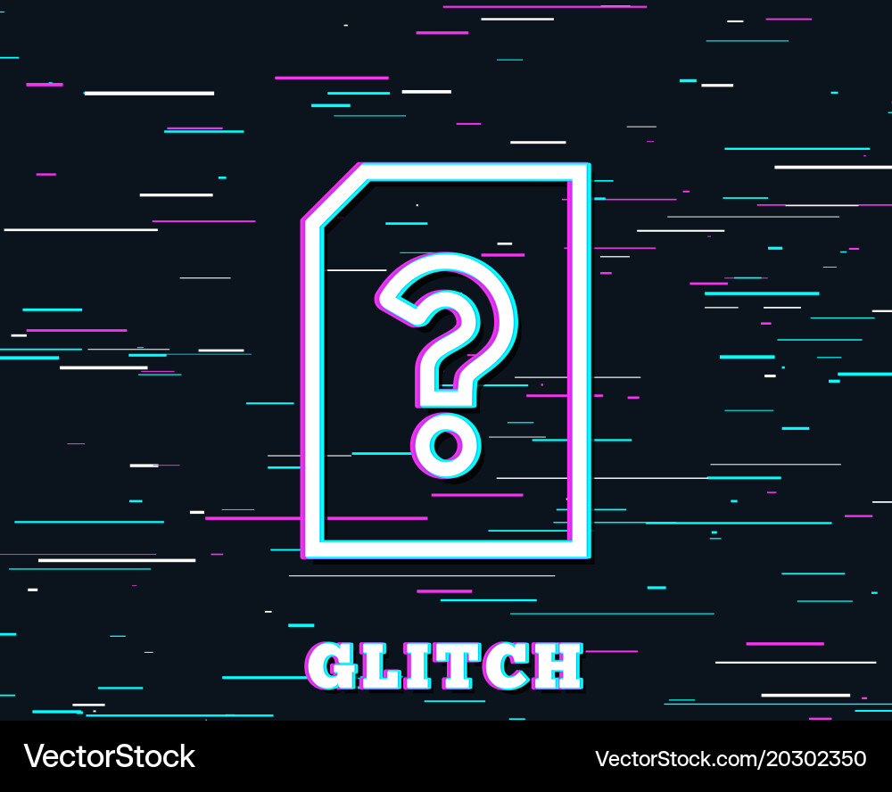 Unknown document line icon file with question vector image