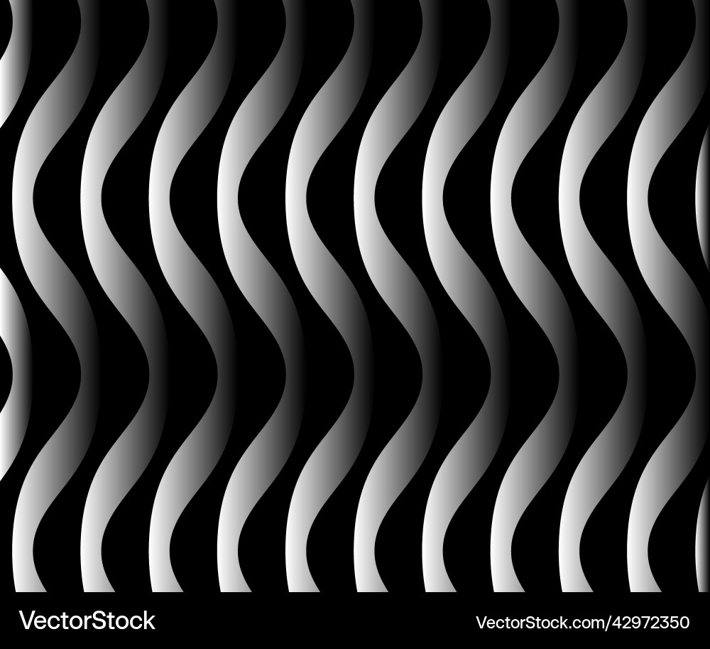 Wave simple seamless wavy line smooth pattern Vector Image