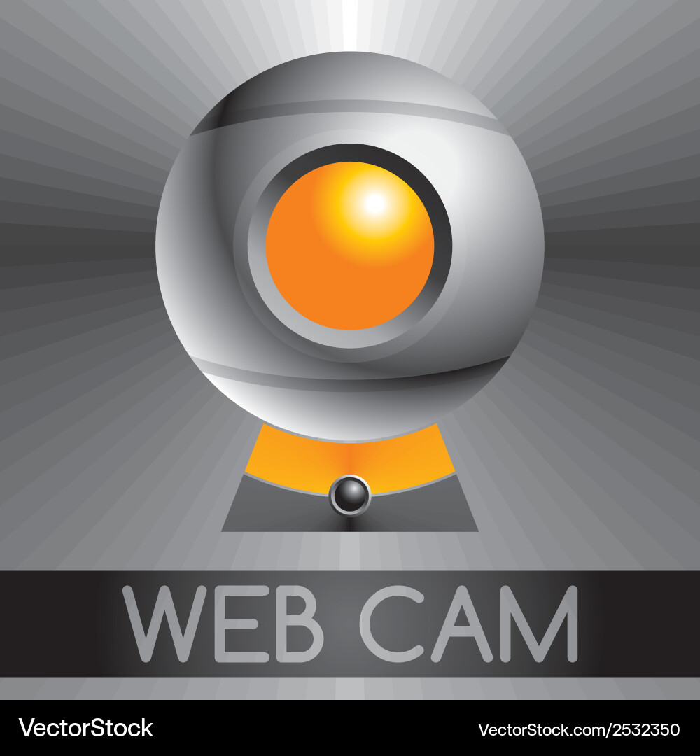 Web cam design background vector image