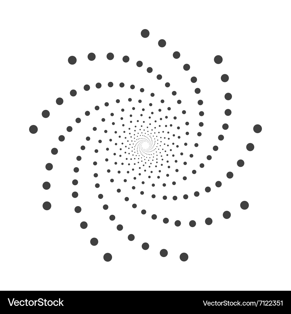 Abstract dotted shape design element vector image