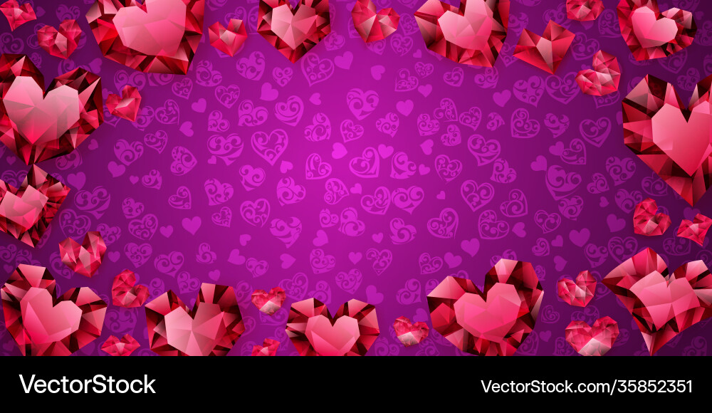 Background hearts Background hearts vector image