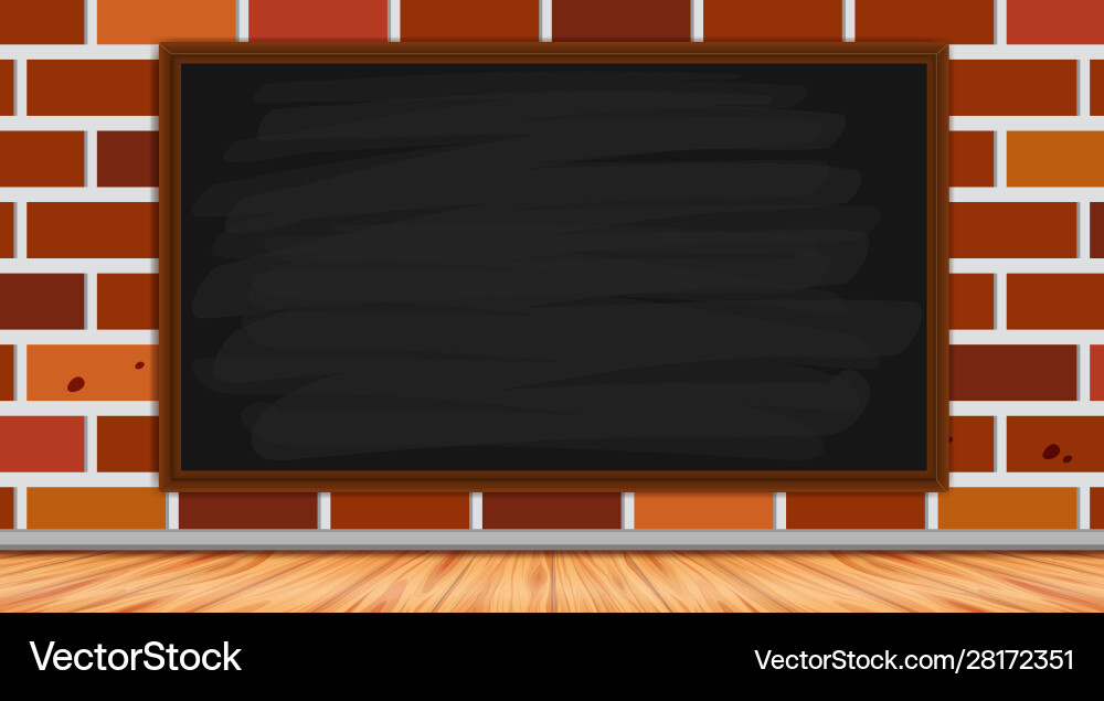 Border template with brickwall in background Vector Image