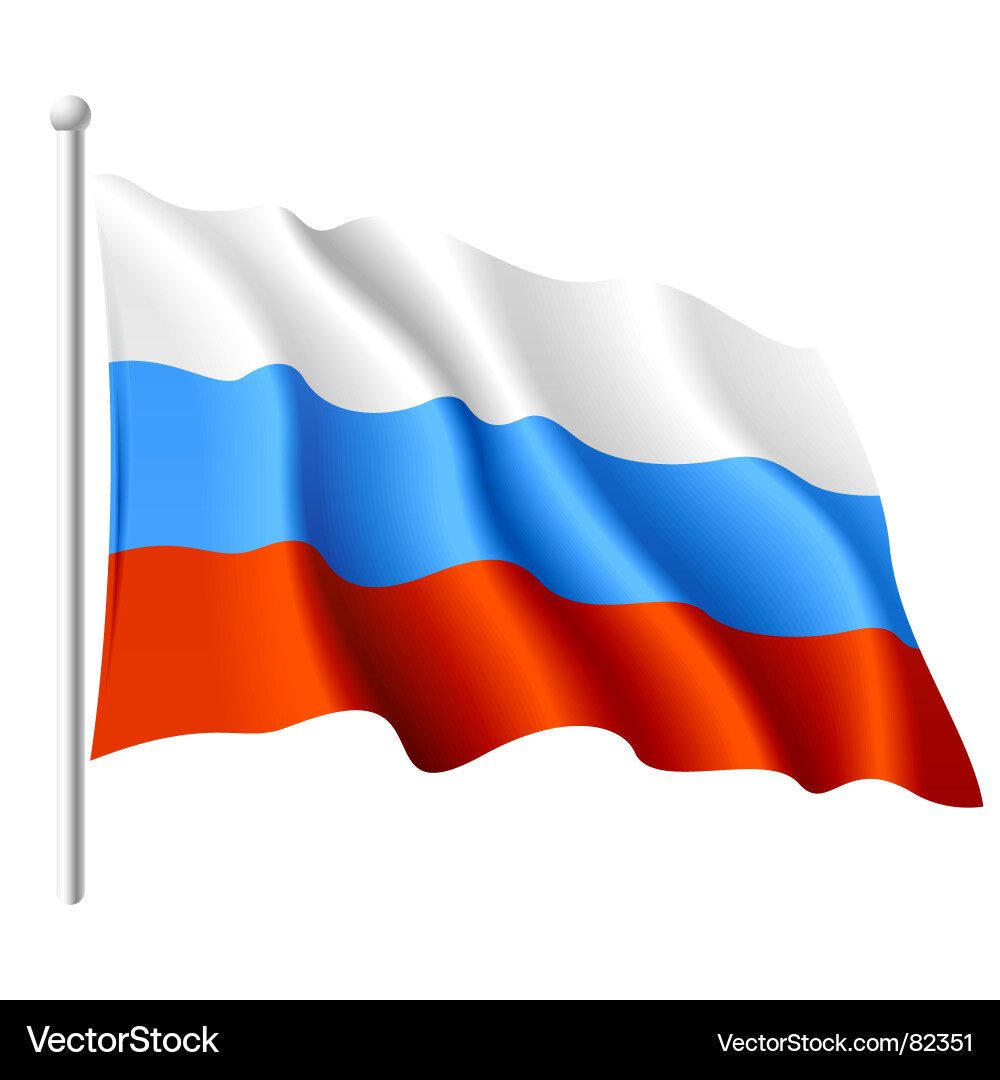 Флаг россии на белом фоне