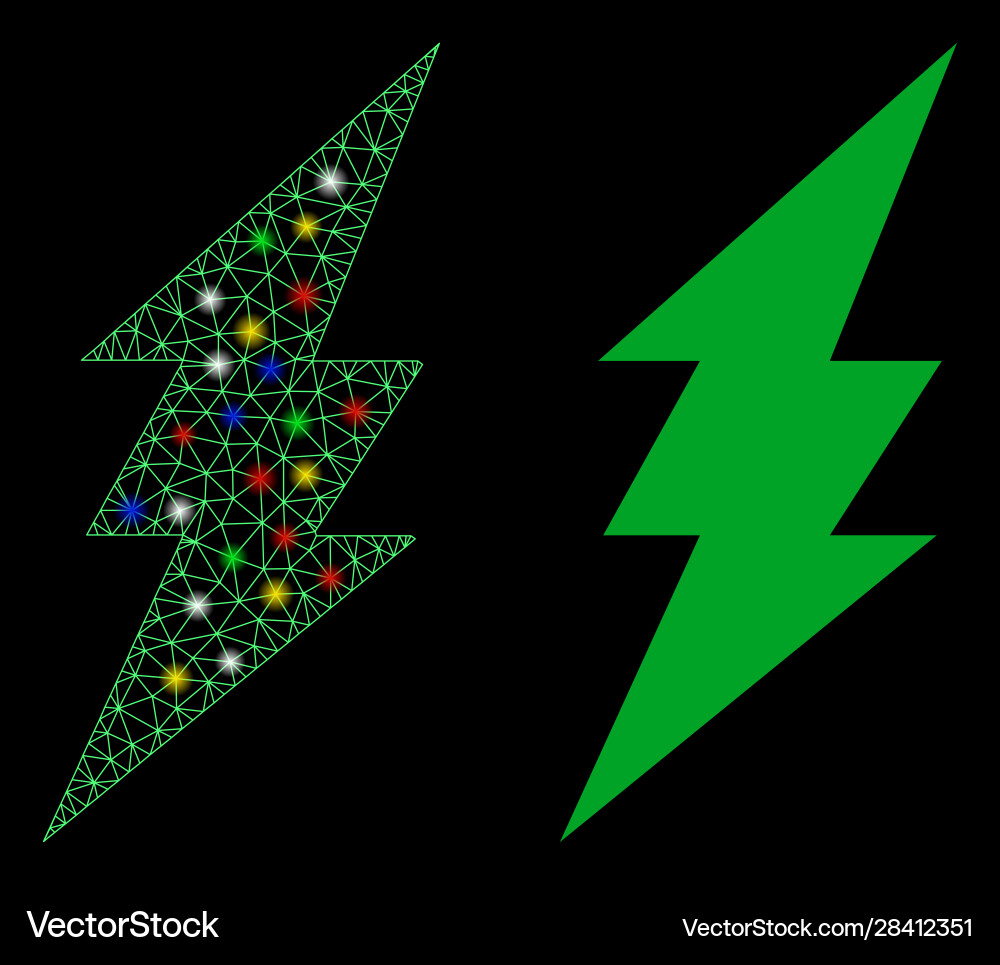 Flare mesh network execute icon with spots Flare mesh network execute icon with spots vector image