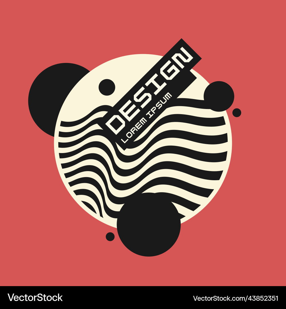 Modern background with abstract elements vector image