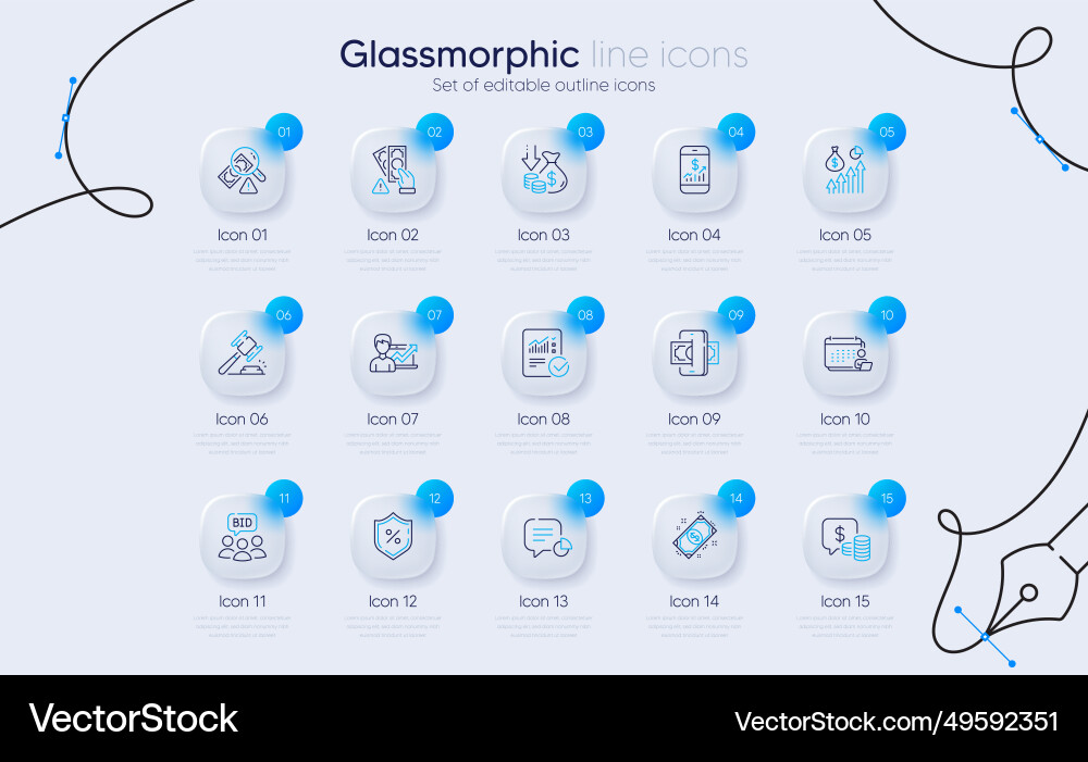 Set of fraud statistic and checked calculation Set of fraud statistic and checked calculation Vector Image