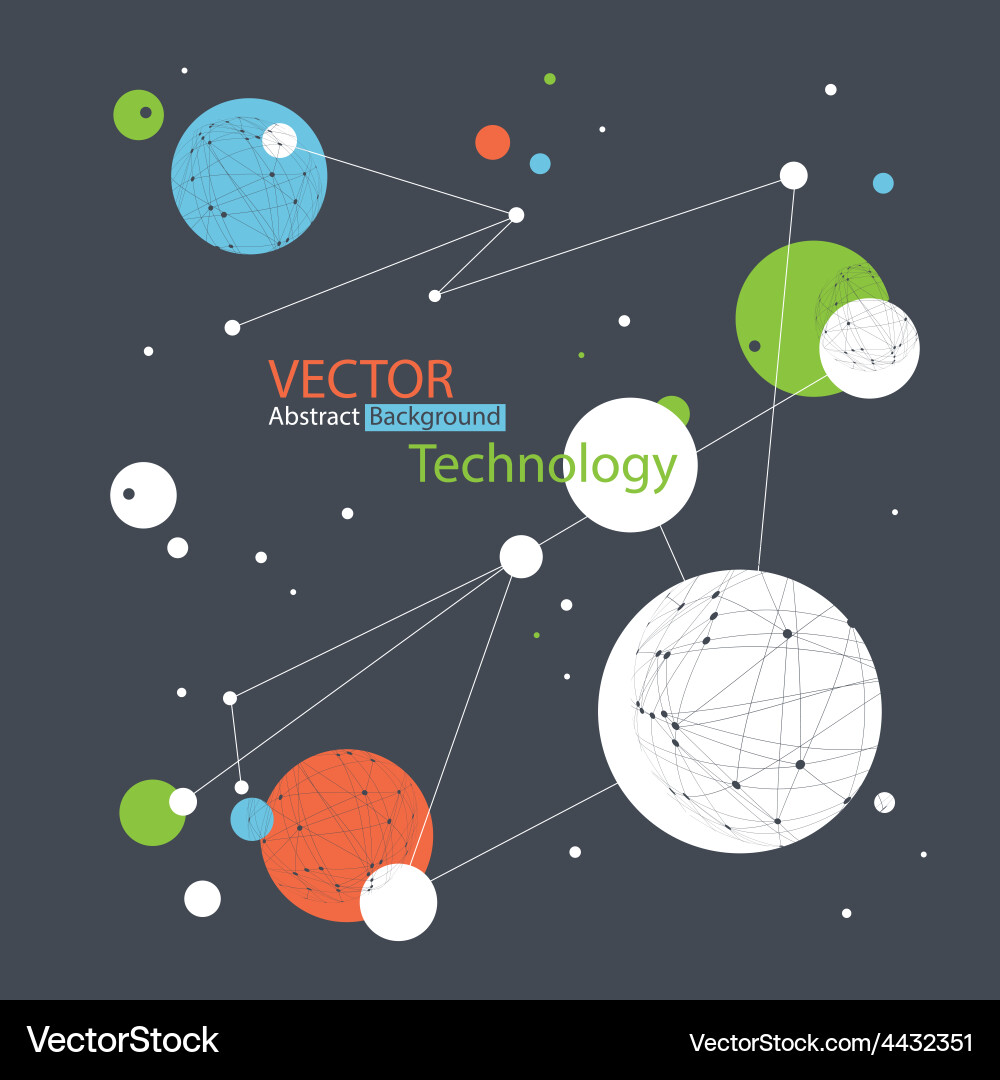Technology Connection Background vector image