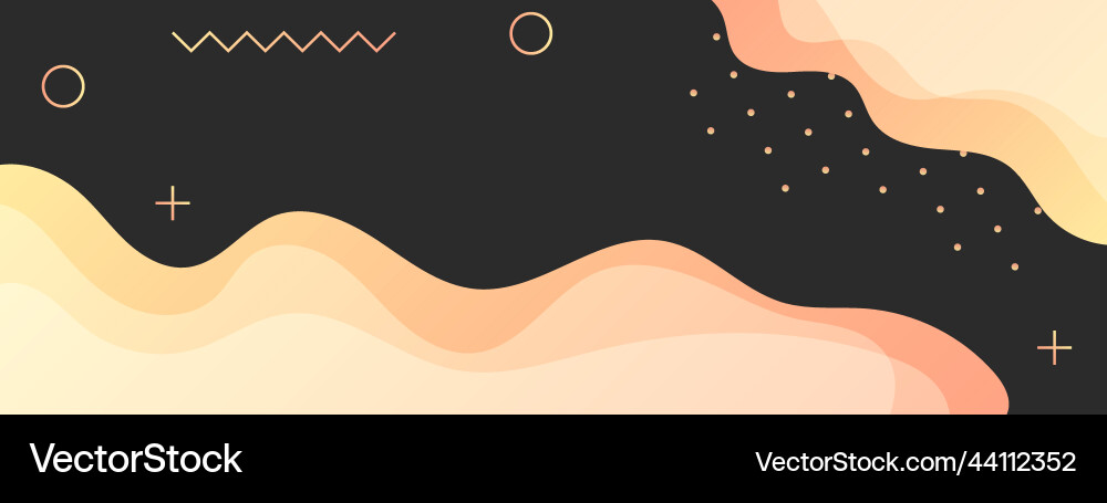 Abstract horizontal template on black background Abstract horizontal template on black background vector image
