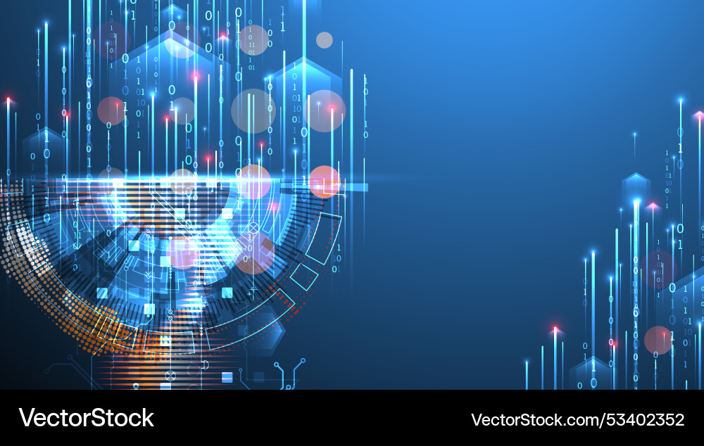 Vector Scientific Computing Data analysis scientific and technological Vector Image