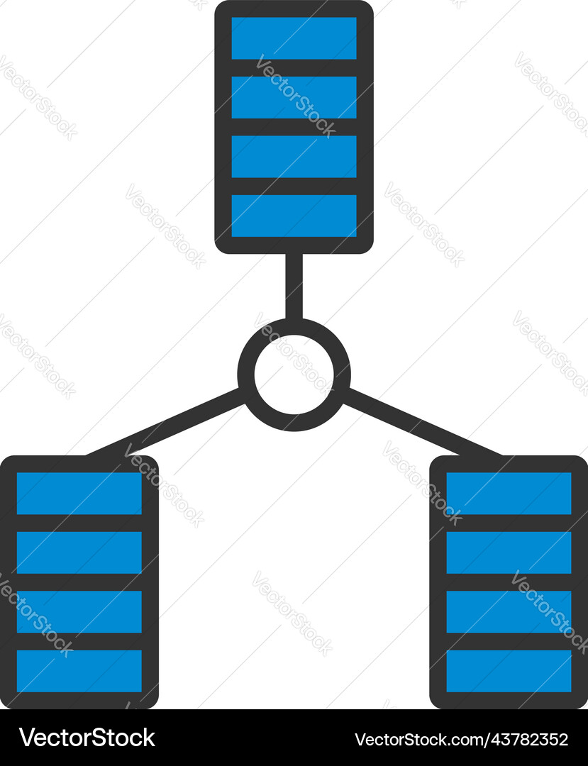 Database icon vector image