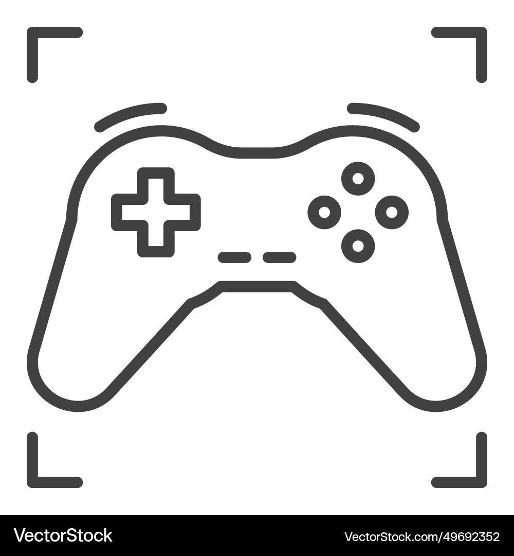 Gamepad or game controller controlling device Gamepad or game controller controlling device vector image