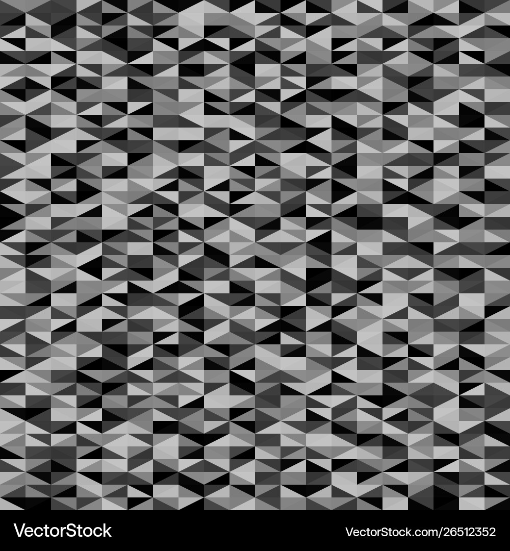 Grey triangle pattern seamless background vector image
