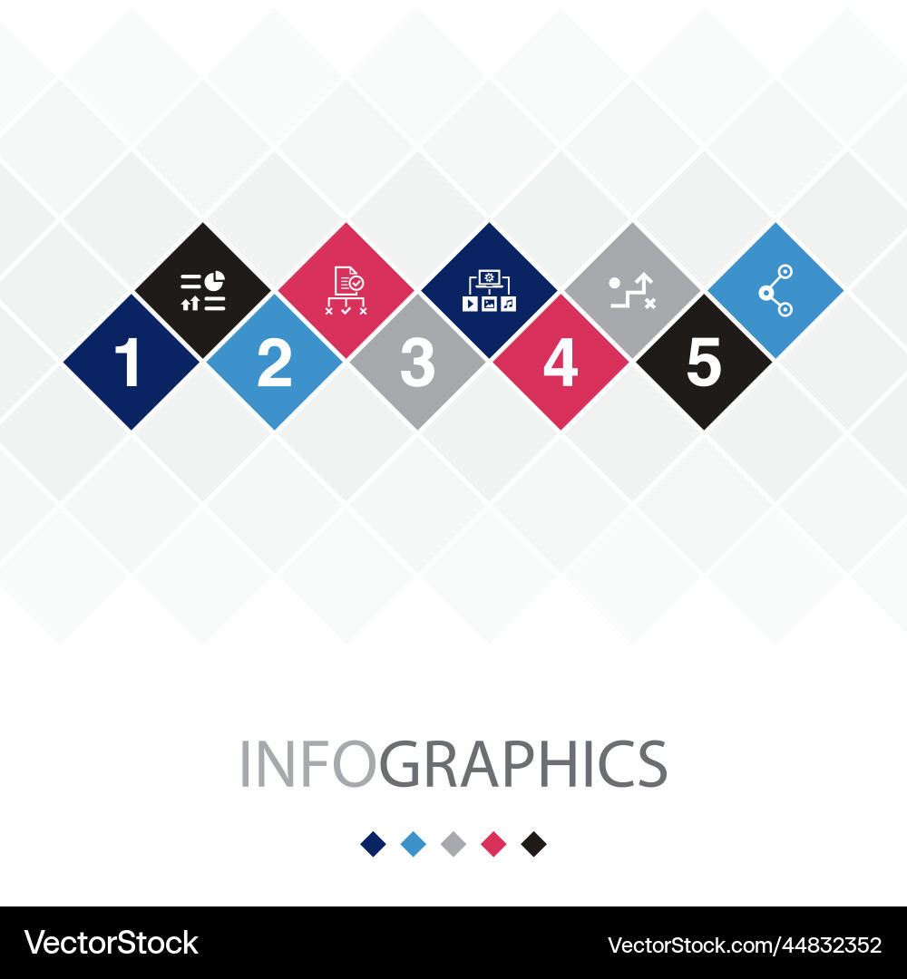 Infografiken Regulierung Medienplanstrategie Vektorbild