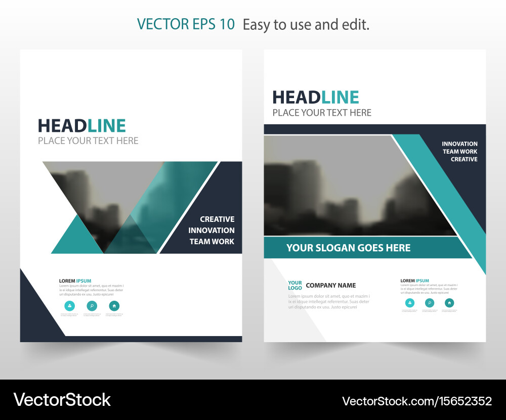 Modern Abstract Brochure Template Vector Image