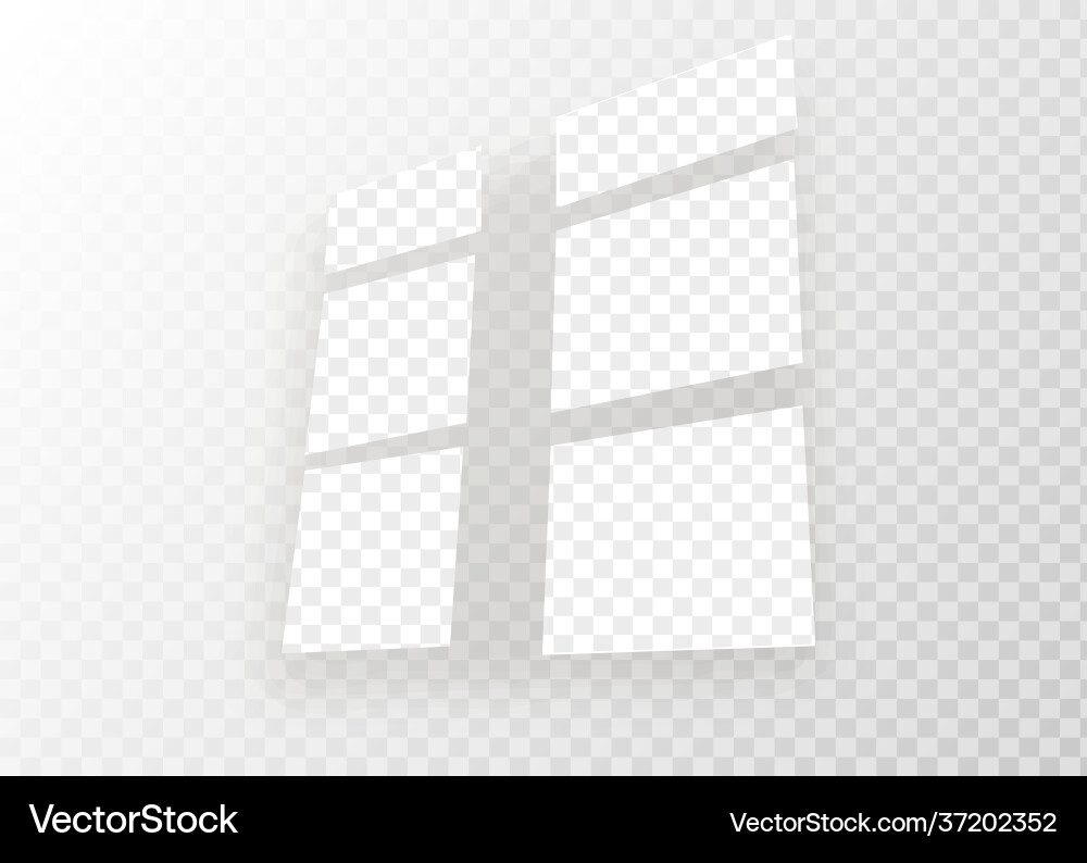 Overlay shadow effect transparent window Overlay shadow effect transparent window vector image