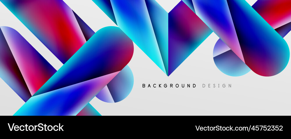 Triangle fluid color gradient abstract background Triangle fluid color gradient abstract background vector image