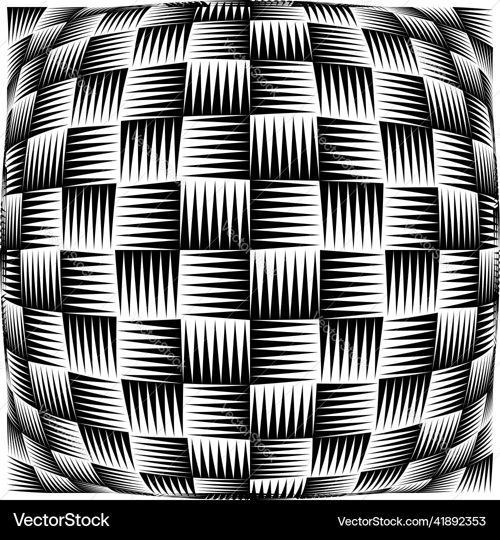 Abstract op-art edgy triangular background Abstract op-art edgy triangular background Vector Image