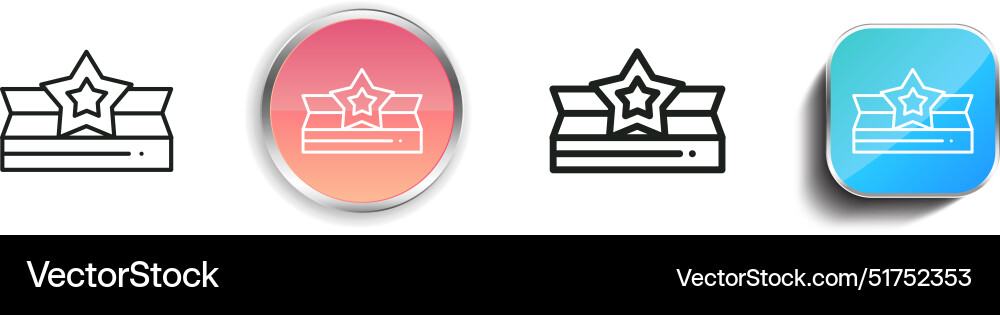 Award icon thin linear regular and button style Award icon thin linear regular and button style Vector Image