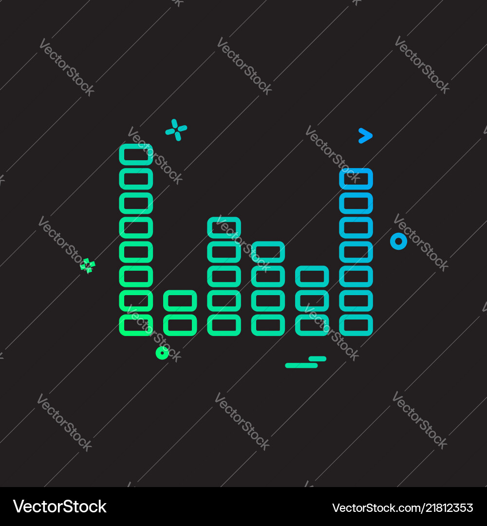 Bar graph icon design Bar graph icon design Vector Image