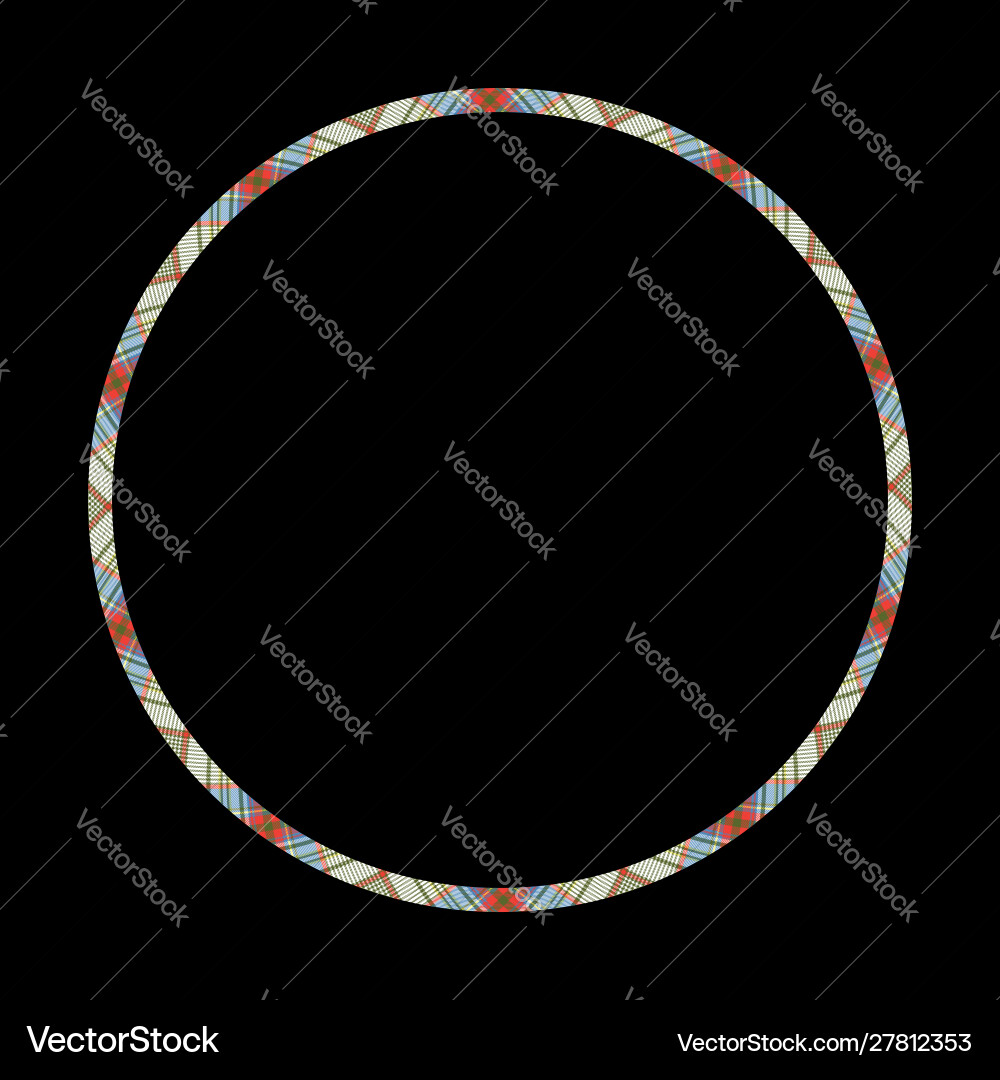 Circle borders and frames round border pattern Vector Image
