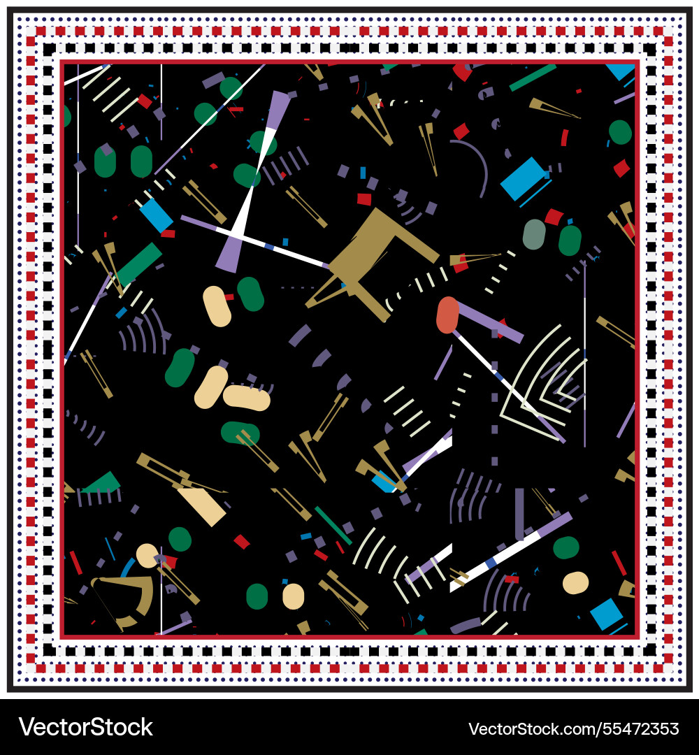 Colorful abstract pattern with symmetrical shapes Colorful abstract pattern with symmetrical shapes vector image