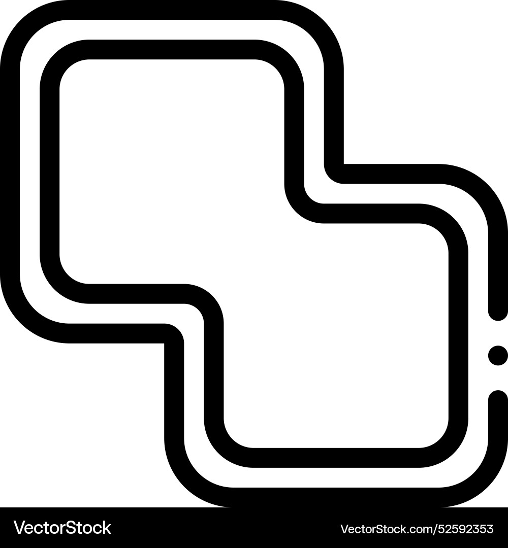 Combine icon thin linear style design isolated Combine icon thin linear style design isolated vector image
