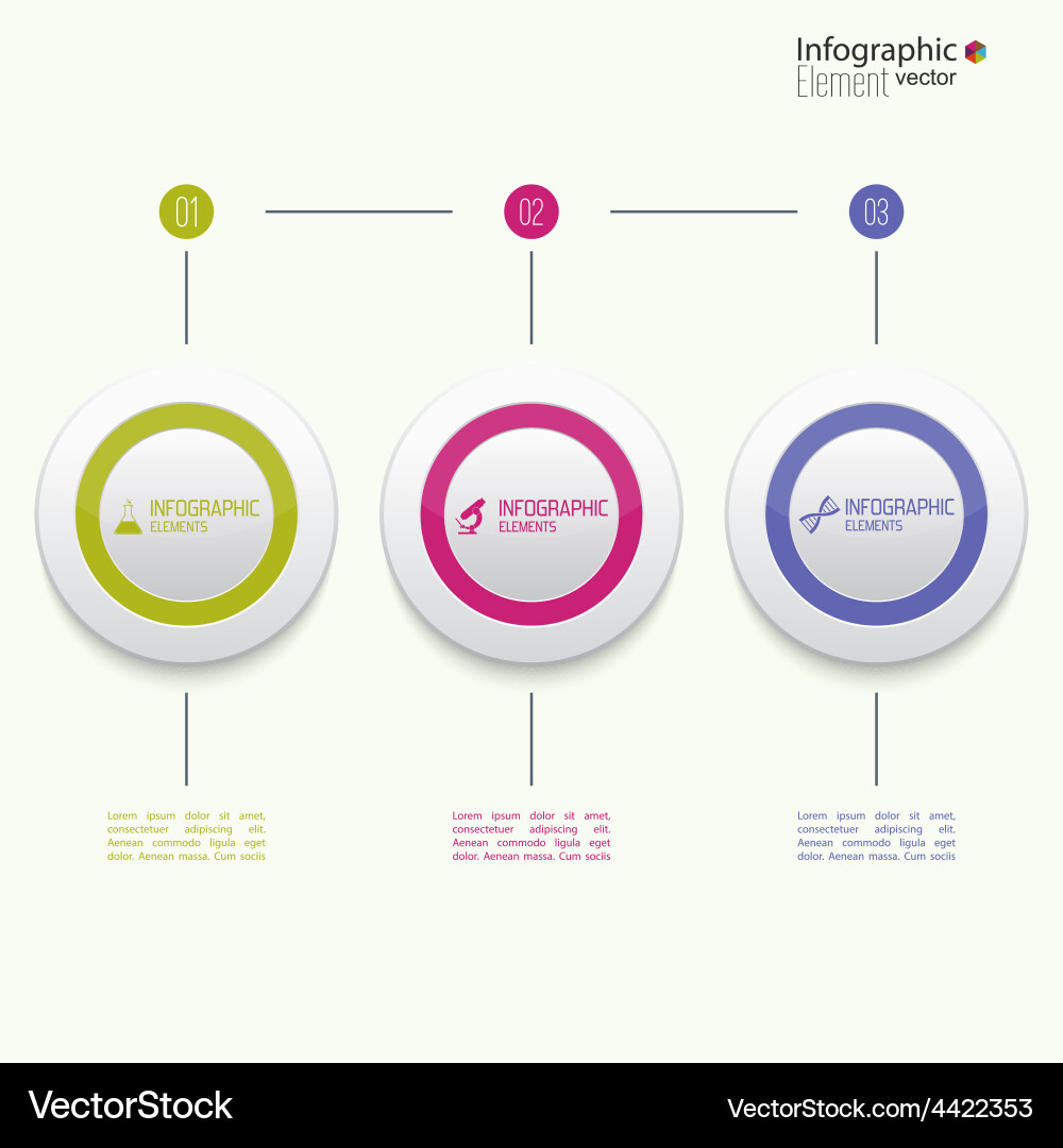 Comparative chart with templates for presentation vector image
