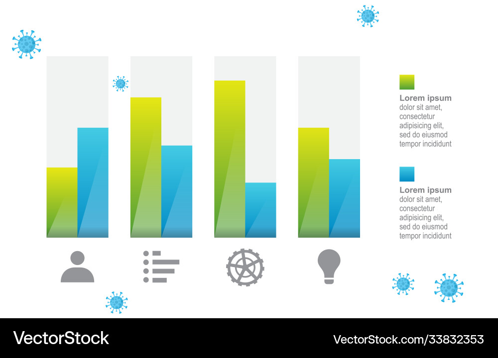 Graph chart up down business declining Graph chart up down business declining Vector Image