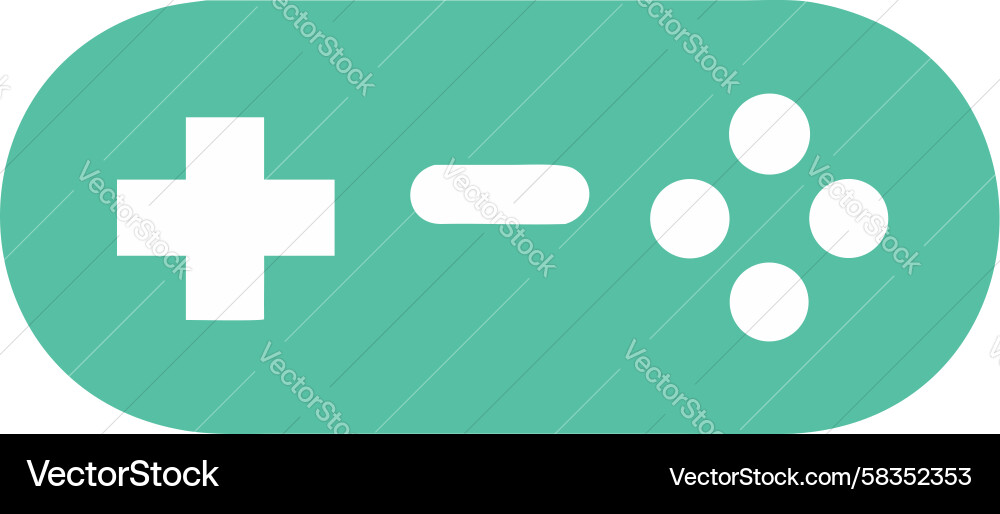 Minimalist Game Controller Icon Vector Image