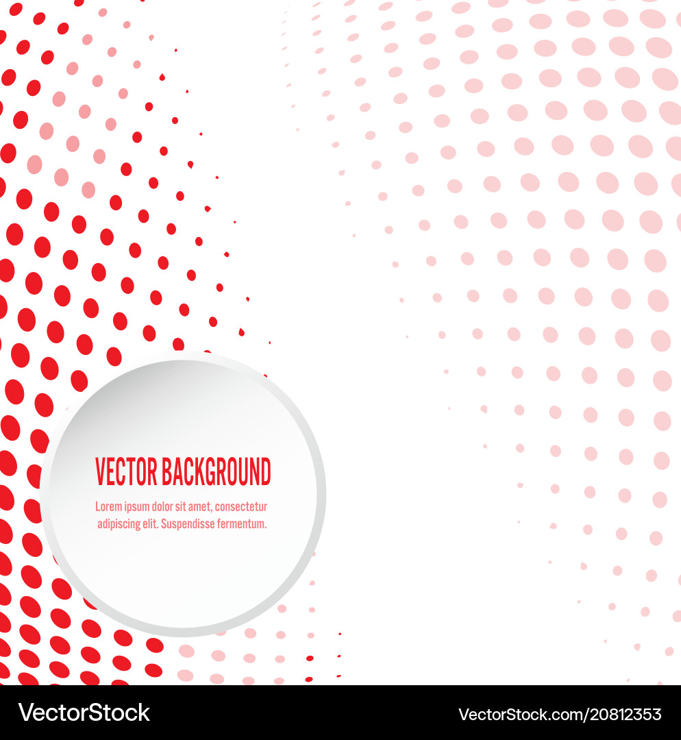 Red background with circular halftone Red background with circular halftone vector image