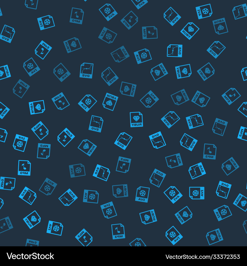 Set avi file document svg ruby and mp3 Set avi file document svg ruby and mp3 vector image