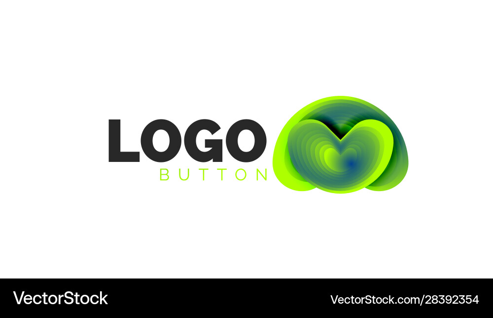 Abstract round shape logo template minimal Abstract round shape logo template minimal Vector Image