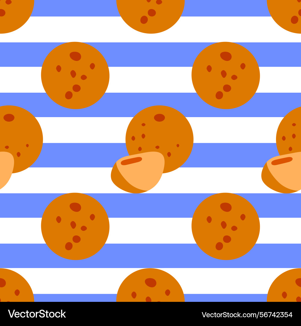 Seamless pattern with whole and sliced oranges Seamless pattern with whole and sliced oranges vector image