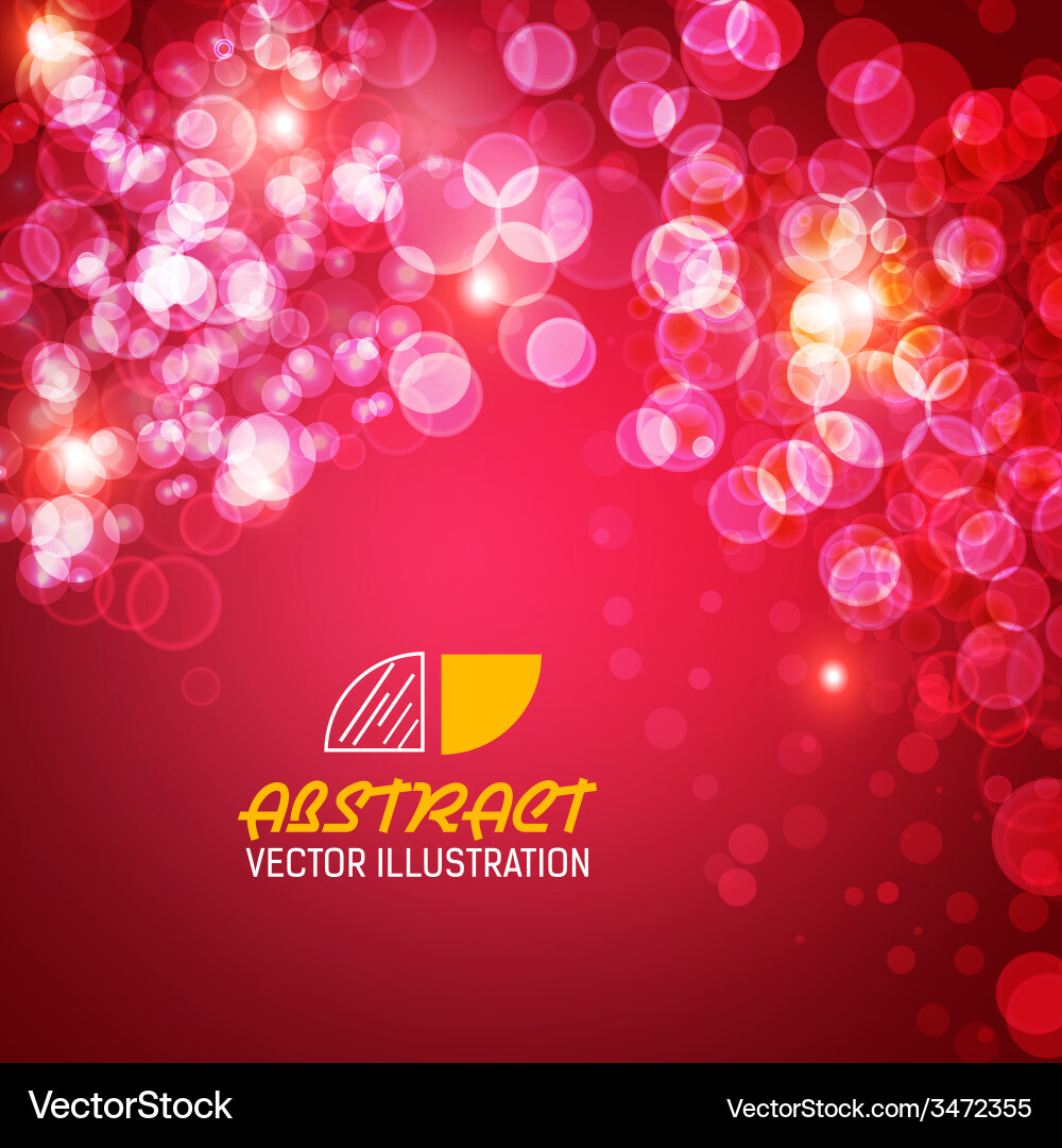 Abstract Bokeh Sparkle Background vector image